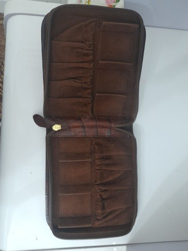OFFICINA ITALIA BOX CASE HOLDER FOR WATCHES LEATHER, BROWN COLOR - Picture 13 of 24