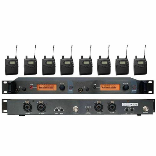 UHF Dual Channel Wireless In Ear Monitor System In-ear Earphone Stage Monitoring - Picture 2 of 18