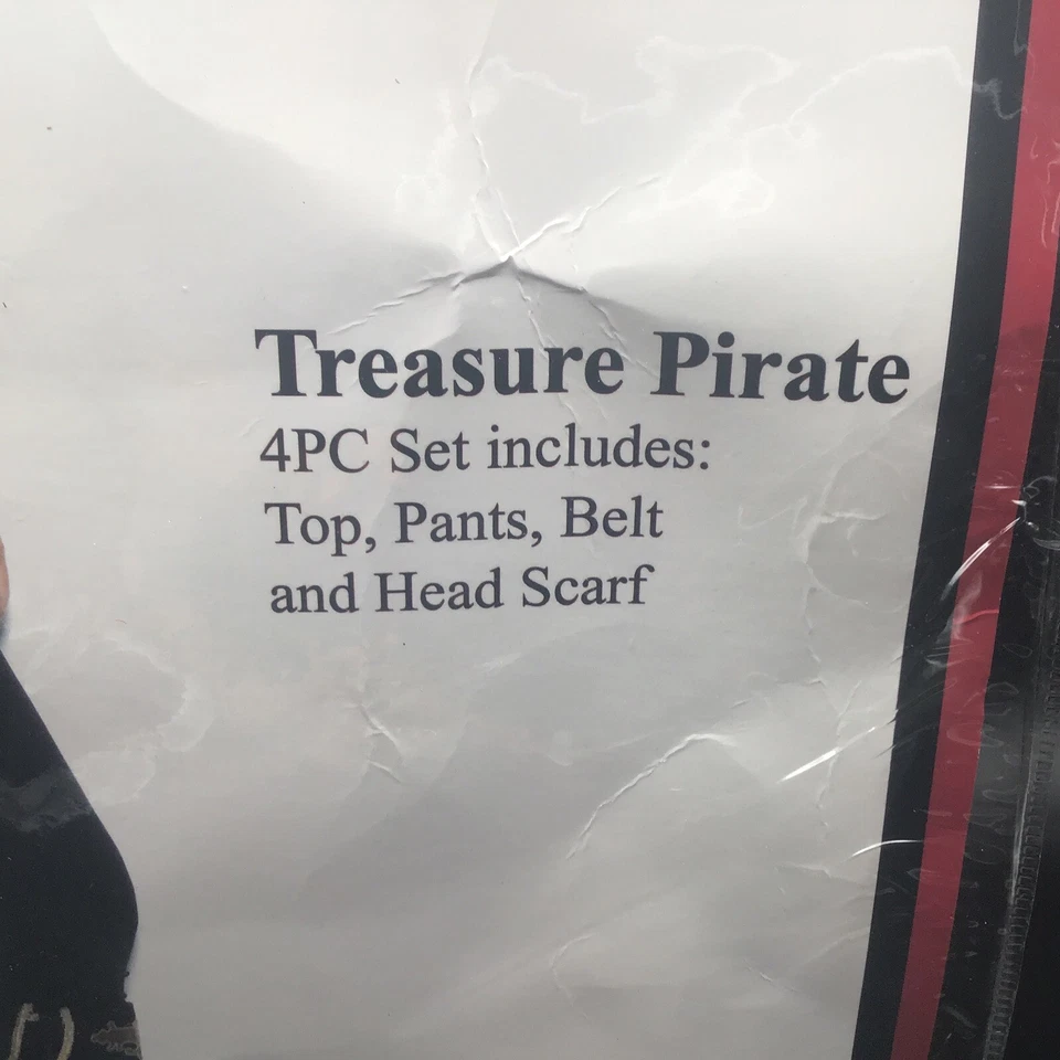 Пират костюм кружева отделки Топ брюки голова шарф ремень люверсы ремни 9098 - Изображение 3 из 3