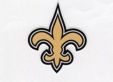 New Orleans Saints Vinyl Decal helmet window laptop to 14" FREE TRACKING