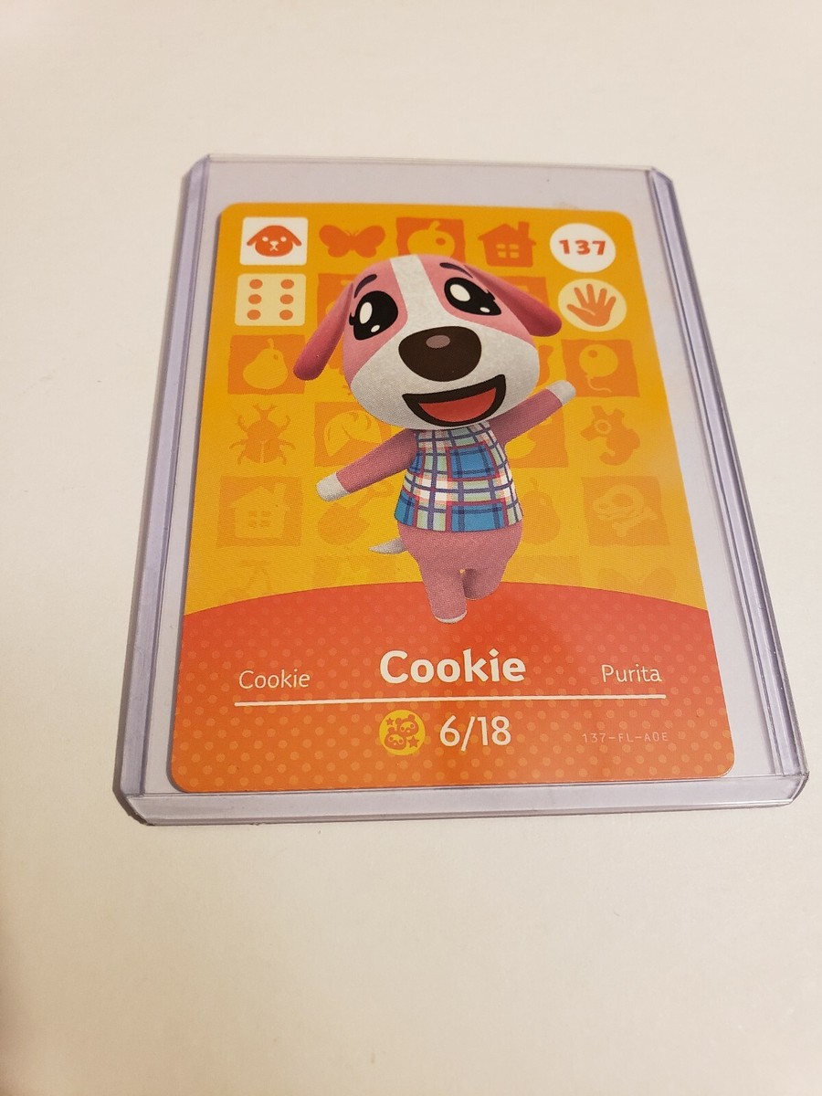 Cookie # 137 Animal Crossing Amiibo Card AUTHENTIC Series 2 NEW