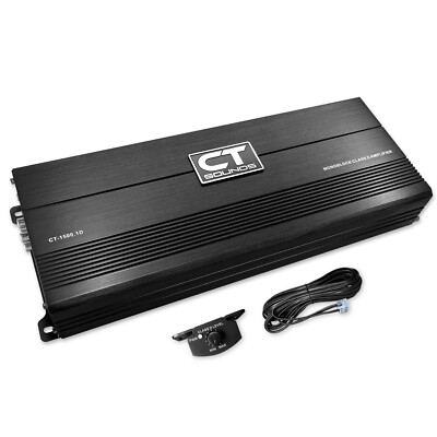 CT Sounds CT-1500.1D 1500 Watt RMS Power Class D Monoblock Subwoofer Amplifier