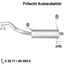 für Fiat Doblo 1,6 D Multijet 263 Endtopf Auspuff Anlage mit Anbausatz neu g*