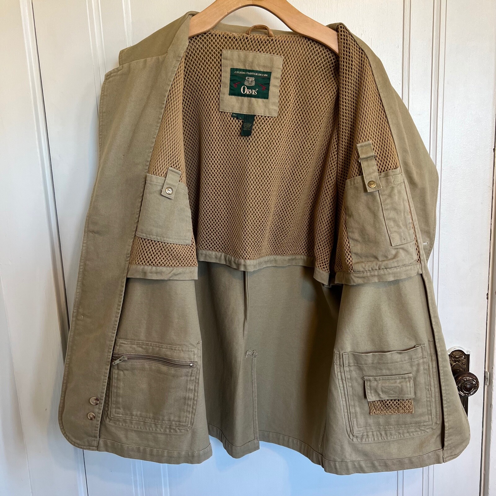 Men's ORVIS Zambezi Safari Jacket VINTAGE Twill Sport… Gem
