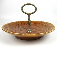 Coupe en faïence Sarreguemines art nouveau Utzschneider & Co. bol à noix bowl