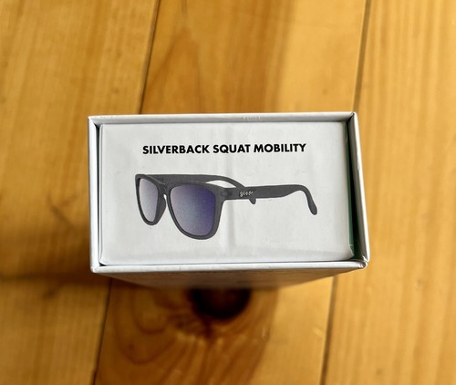 Goodr No Slip No Bounce Run Hike Marathon Okulary przeciwsłoneczne SILVERBACK SQUAT MOBILNOŚĆ - Zdjęcie 2 z 8