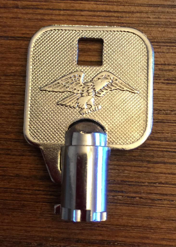 Hantle / Tranax ATM Machine Eagle Bezel Key - New 1700 1705W E4000 C4000