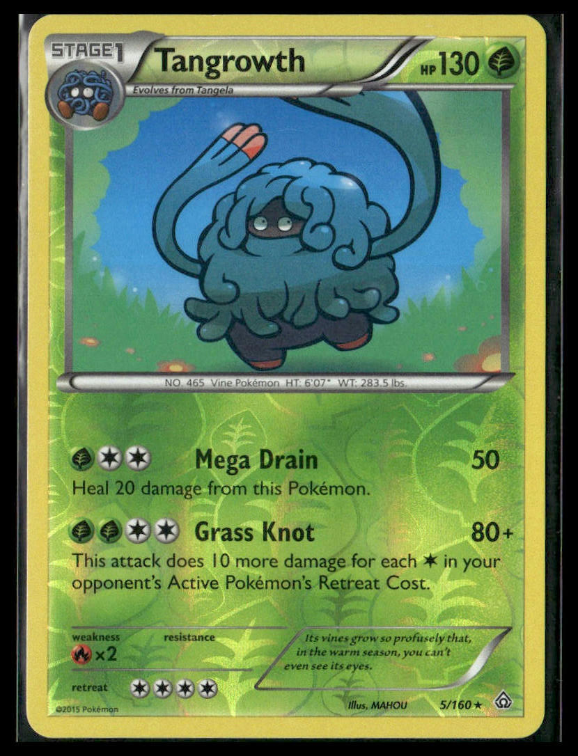 Tangrowth #5/160 Reverse Holo XY - Primal Clash Pokemon NM