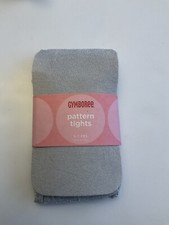 Vintage NWT Gymboree HOLIDAY Silver Sparkle Tights 5-7