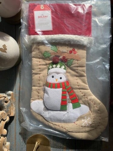 Pottery Barn Kids Woodland Stockings FAWN/PENGUIN/BEAR/BUNNY/DEER NO MONO - Picture 3 of 6