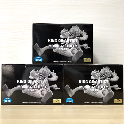 One Piece Monkey D Luffy Gear 5 Figure Set of 3 King of Artist
