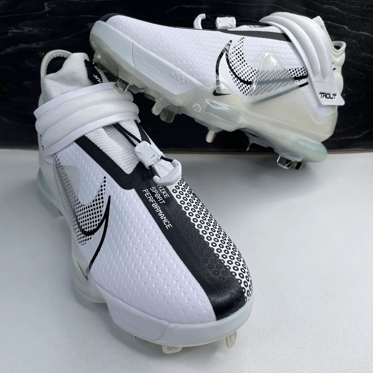 Nike Force Zoom Mike Trout 7 Baseball Cleats Black White