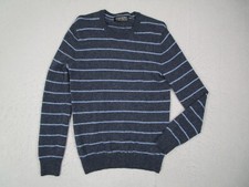 Banana Republic Sweater Men Small Blue Todd Duncan Cashmere Pullover Long Sleeve