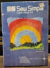 1980s Sew Simple Latch Hook Kit 12" x 12" Storms End T552 New Sealed Package VTG