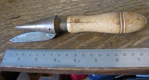 Apothecary Cork Borer Sharpener Rain Gutter Lead Copper Pipe Reamer Tool Brass