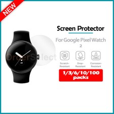 1-100 Lot LCD Clear HD Screen Shield Protector for Android Google Pixel Watch 2