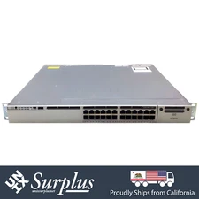 Cisco Catalyst WS-C3850-24U-S 24-Port Home Gigabit Switch PoE Managed No PSU
