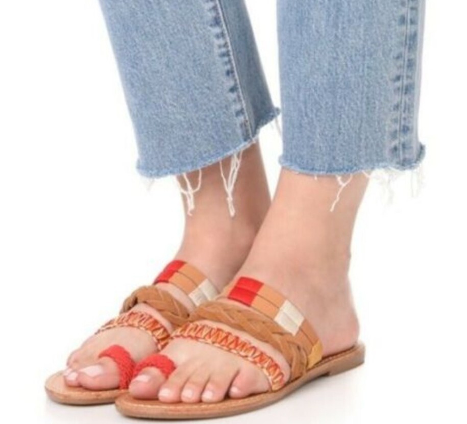 SOLUDOS-Boho Chic-Orange Tan Friendship Bracelet … - image 1