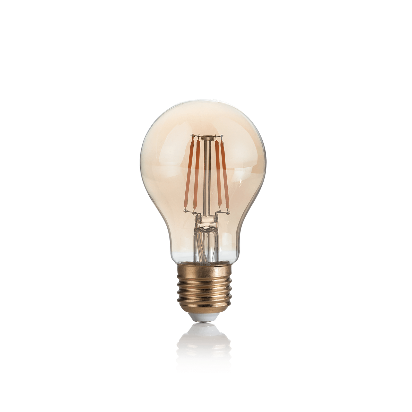 Lampadina E27 led 4 w goccia vetro ambra vintage luce calda