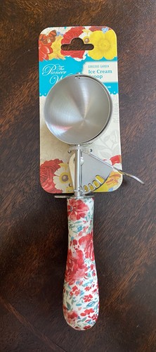 Pioneer Frau Eisportionierer wunderschön Garten Blumen Edelstahl ~NEU~ - Bild 1 von 3