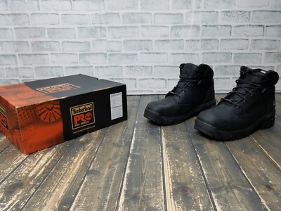 Timberland Pro Helix HD 6'' Work Boot Men's 9.5 BLACK Composite Toe Waterproof