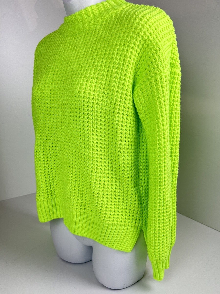 Joe Fresh Neon Green Sweater Kit Pullover Lime Size Kid XL Joe Fresh Neon Green Sweater Kit Pullover Lime Size Kid XL