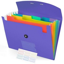 7 Pocket Expanding File Folder Accordion File Organizer for School Office