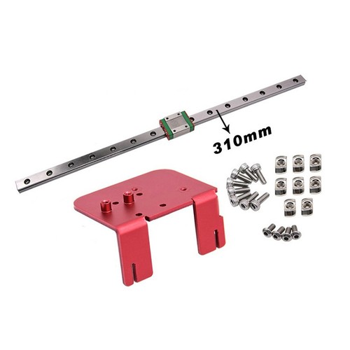 X-axis MGN12C Linear Rail Guide Kit with Fix Plate Mount Bracket for 3D A7S0 - Afbeelding 5 van 7