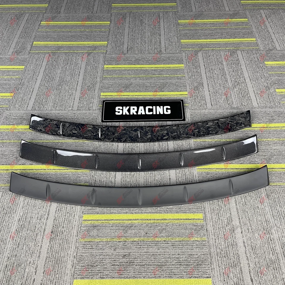 Alerón de techo trasero negro brillante/fibra de carbono para Cadillac CT6 2019-20 Foto 3 de 4