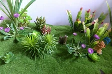  DIY Artificial Turf Grass Miniature Landscape Fairy Garden For Doll House