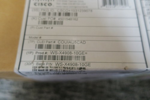 NEW Cisco WS-X4908-10GE 8x 10GE Port 2:1 Switching Module Interface Card 4900M - Picture 6 of 7