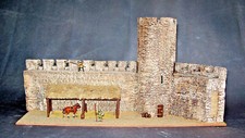 Medieval Castle-Compartment as Showpiece self-made built & hand-painted in 1:72 