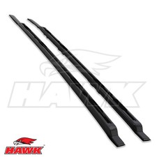 BLACK ALUMINIUM ROOF RAILS RACK OE STYLE FOR LAND ROVER DEFENDER 90 L663 2020+