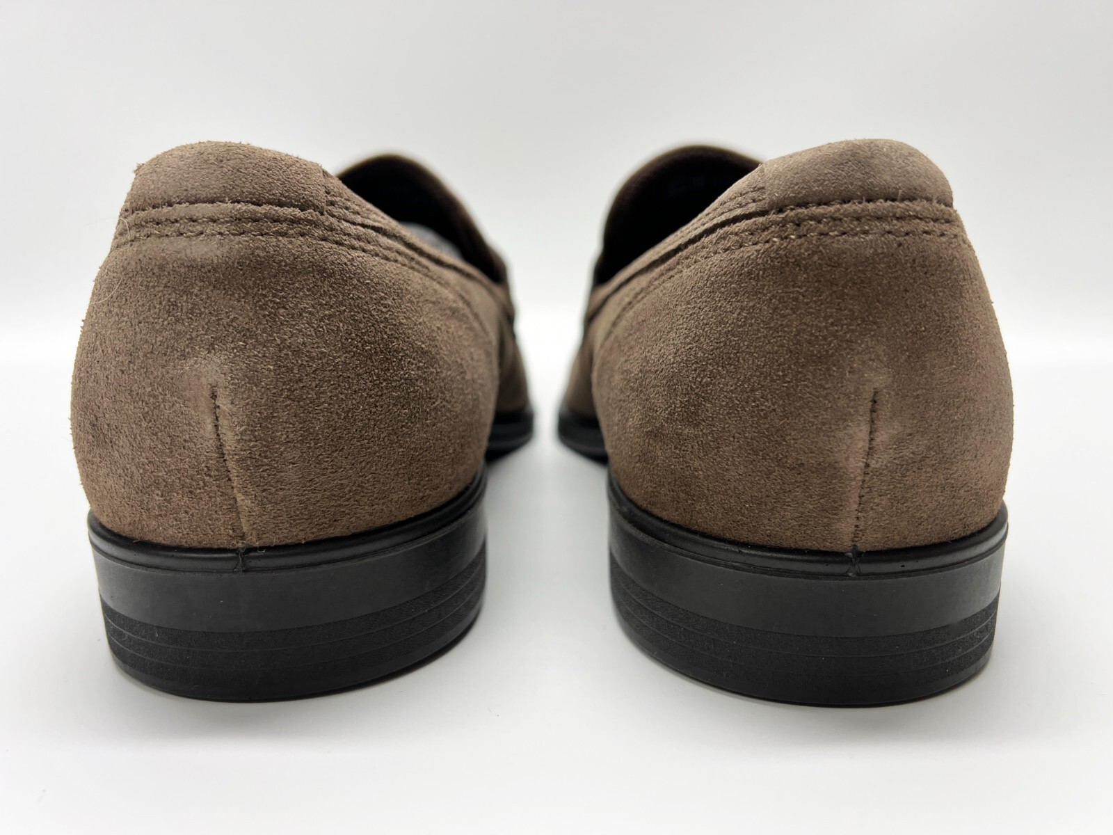 Ecco Suede Beige Mens Moccasin Shoes - Size UK 12.5 - New Marked RRP = £159.00 image 3