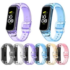 For Samsung Galaxy Fit2 SM-R220 TPU Clear Bumper Case Cover Sport Band Strap