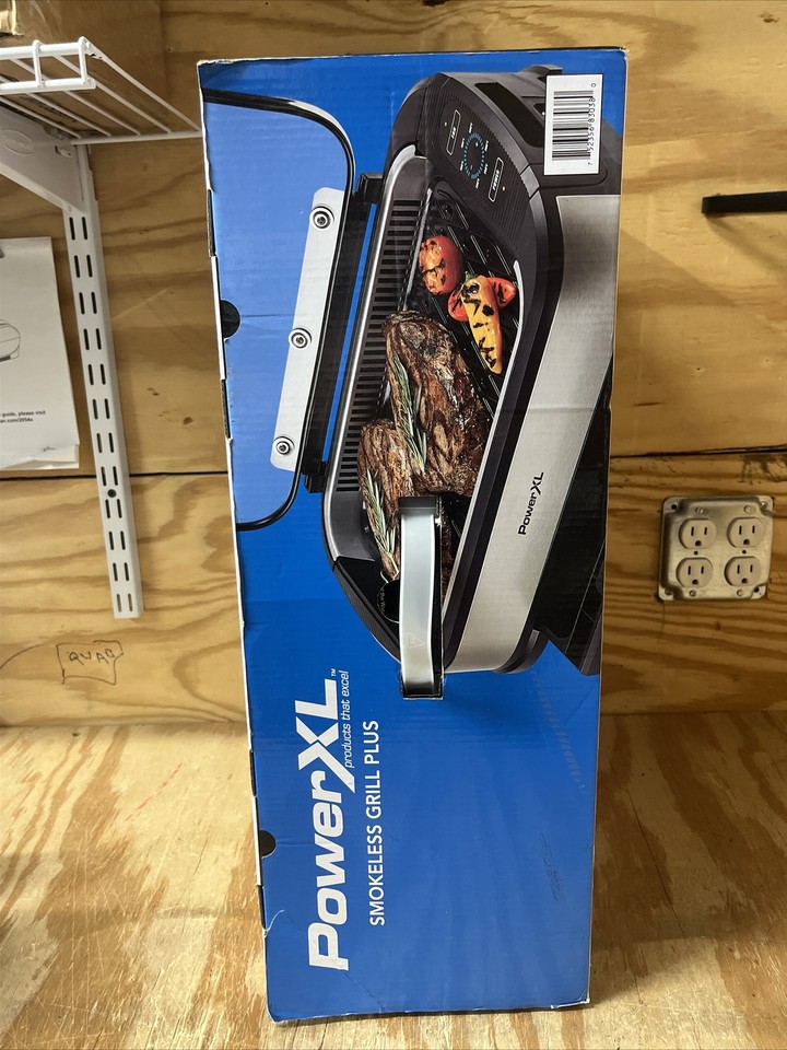 PowerXL Smokeless Grill Plus with Tempered Glass Lid 752356830380 eBay