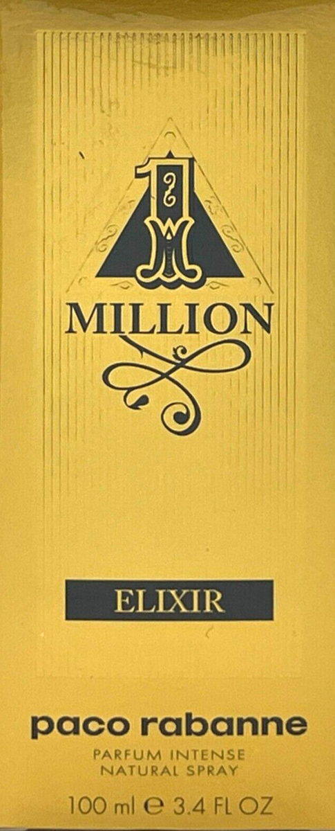 PACO RABANNE 1 MILLION ELIXIR PARFUM INTENSE FOR MEN 3.4 Oz