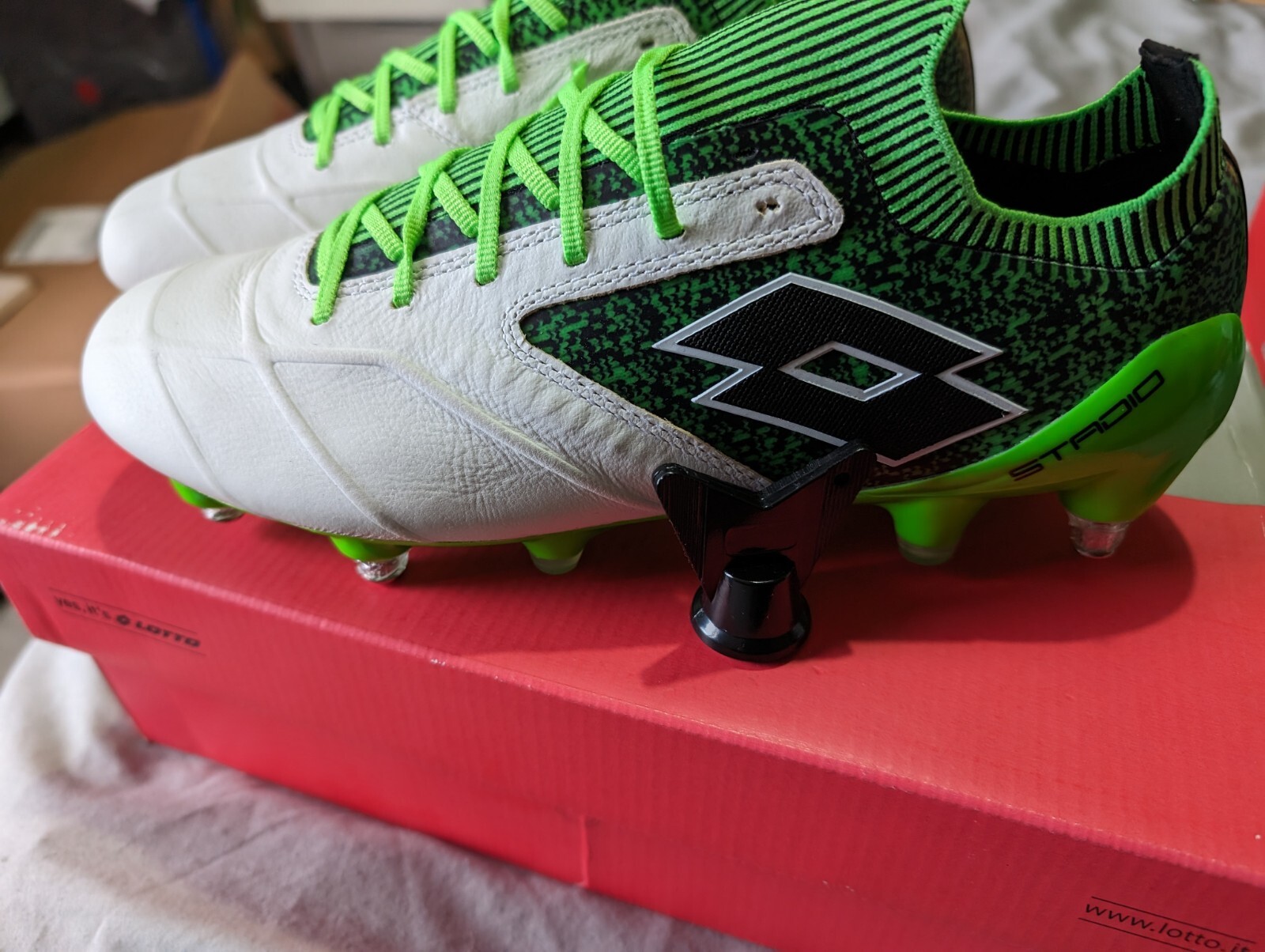 Scarpe da calcio Lotto Stadio 100 II SG taglia 6 5 UK RRP £ 185 00