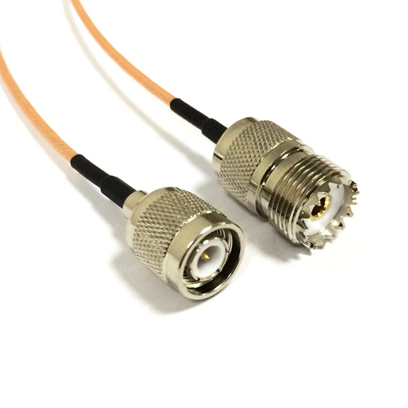 UHF female SO239  to TNC male pigtail cable RG316 15cm 6" for wireless router - Image 2 of 3