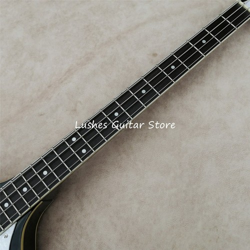 Top Quality 4 String Violin Electric Bass Guitar Semi Hollow Body Black Colors eBay