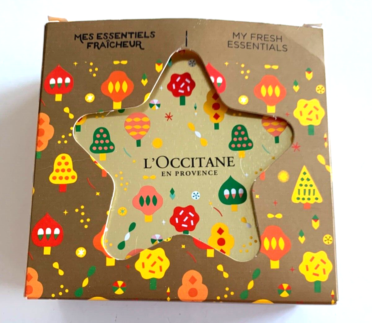 L'OCCITANE Set STAR Metal Tin FRESH ESSENTIALS Lotion Soap Gel