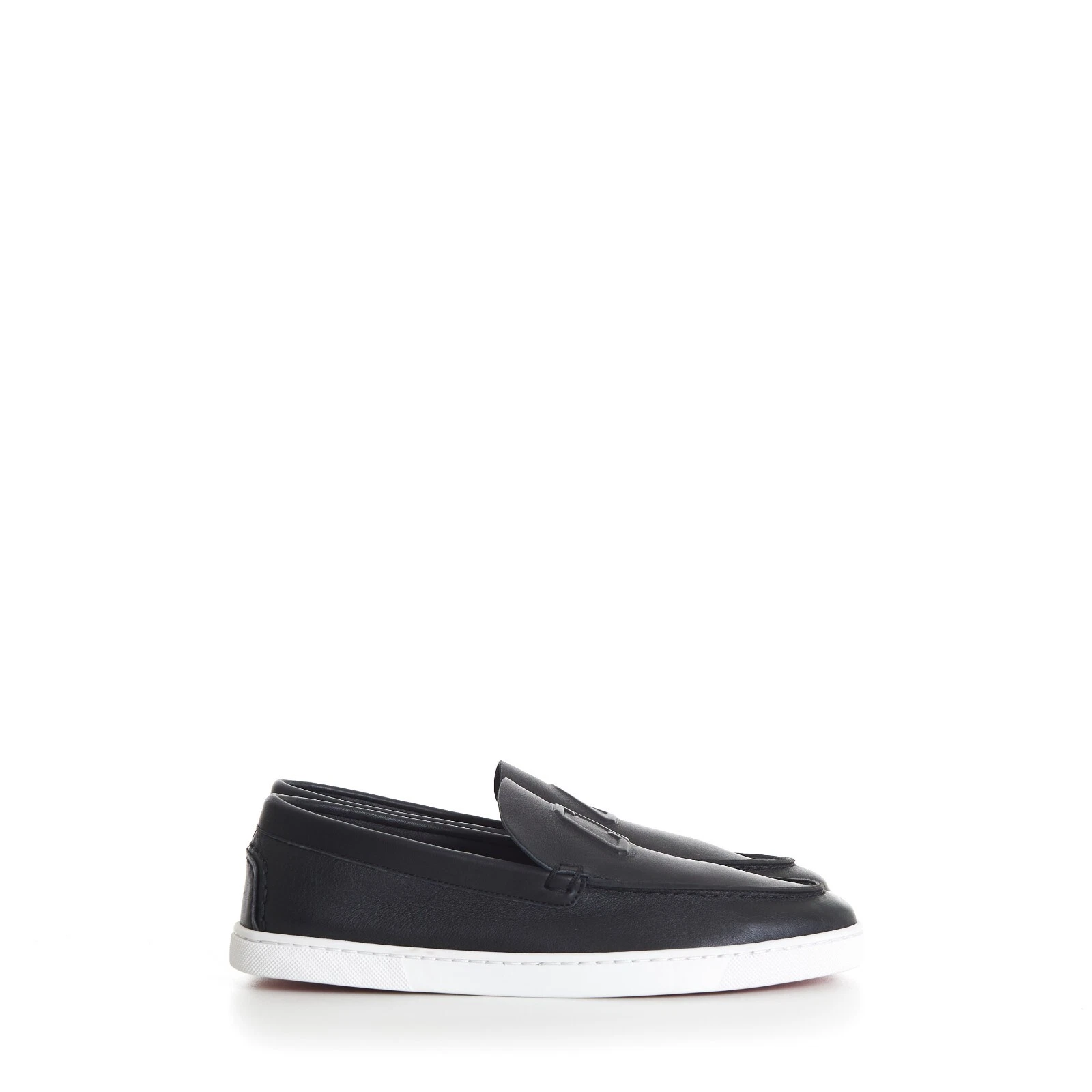 Christian Louboutin — CHRISTIAN LOUBOUTIN 895$ Varsiboat Boat Shoes Loafer - Black Calf Leather