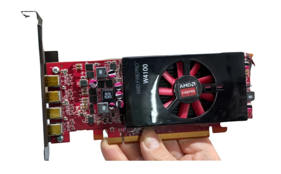 AMD FirePro W4100 2 GB GDDR5 PCIe Gen 3.0 Scheda Grafica Professionale video pc - Immagine 2 di 4