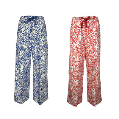 MEIMEIJ Damen Palace Hose weißer Boden Art M2EX04 100% Baumwolle MADE IN ITA