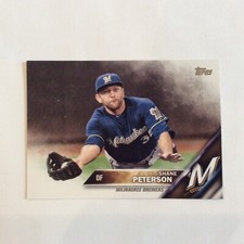2016 Topps #672 Shane Peterson Milwaukee Brewers