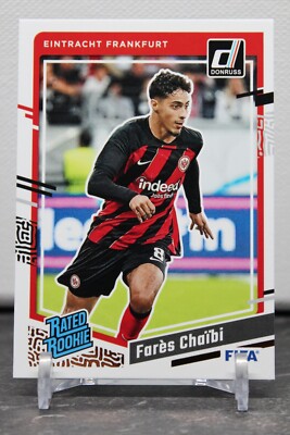 Donruss Soccer 2023/24 Rated Rookie Fares Chaibi No.197 Eintracht Frankfurt