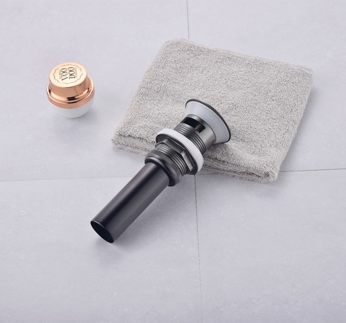 Grifo de baño latón recipiente tocador lavabo tapón de drenaje emergente con overflo - Imagen 86 de 143