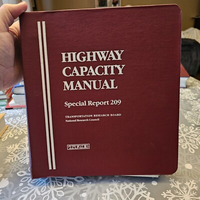 Highway Capacity Manual, Special Report 209, TRB, 3 Ring Binder, 1985