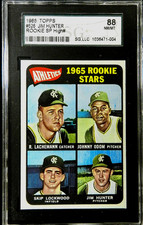 1965 Topps #526 Jim Catfish Hunter SP Rookie SGC 8 Baseball Card Razor Sharp