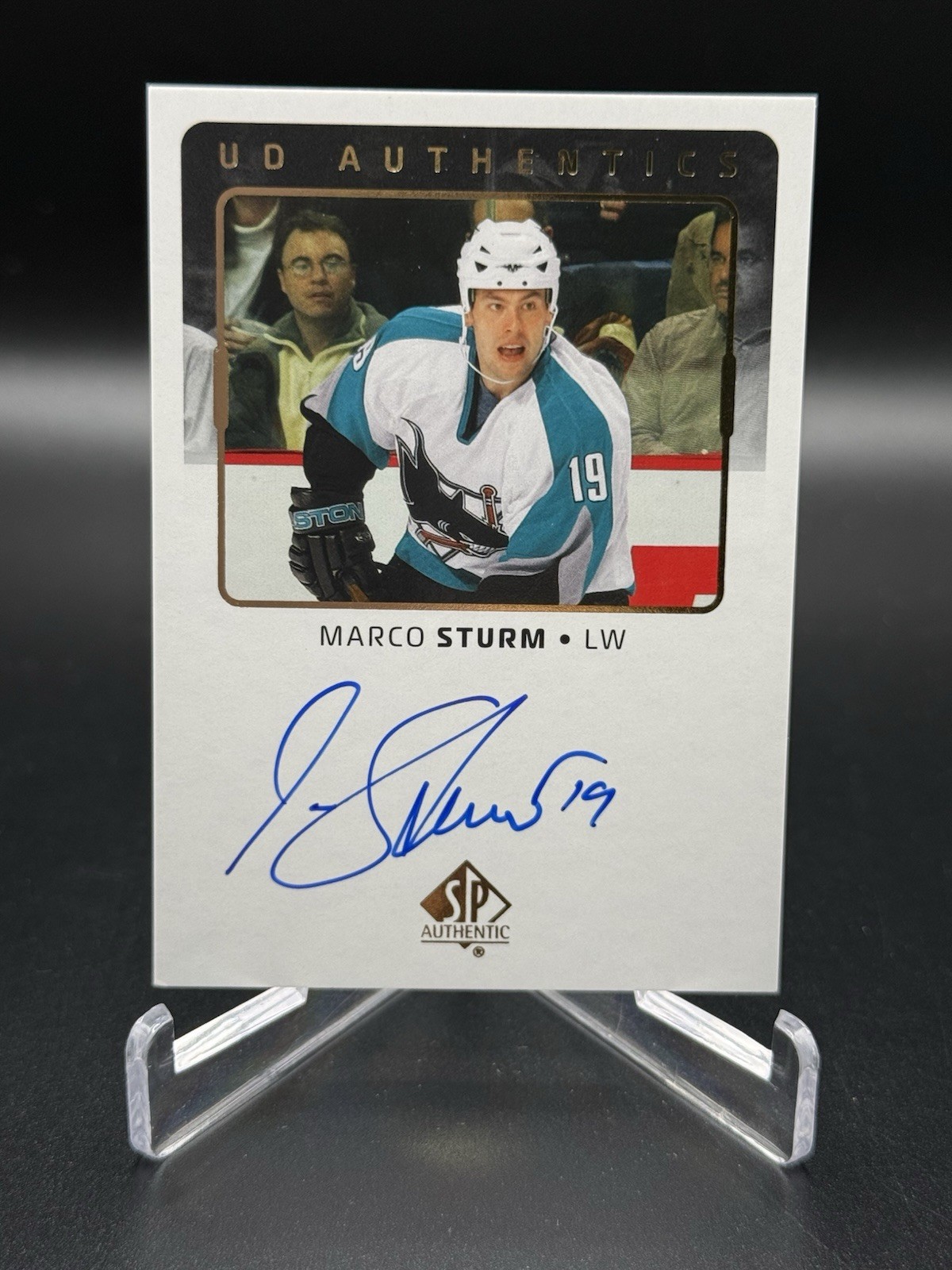 Upper Deck SP Authentic 2025-26 UD Authentics Marco Sturm #UDA-MS Auto SHARKS